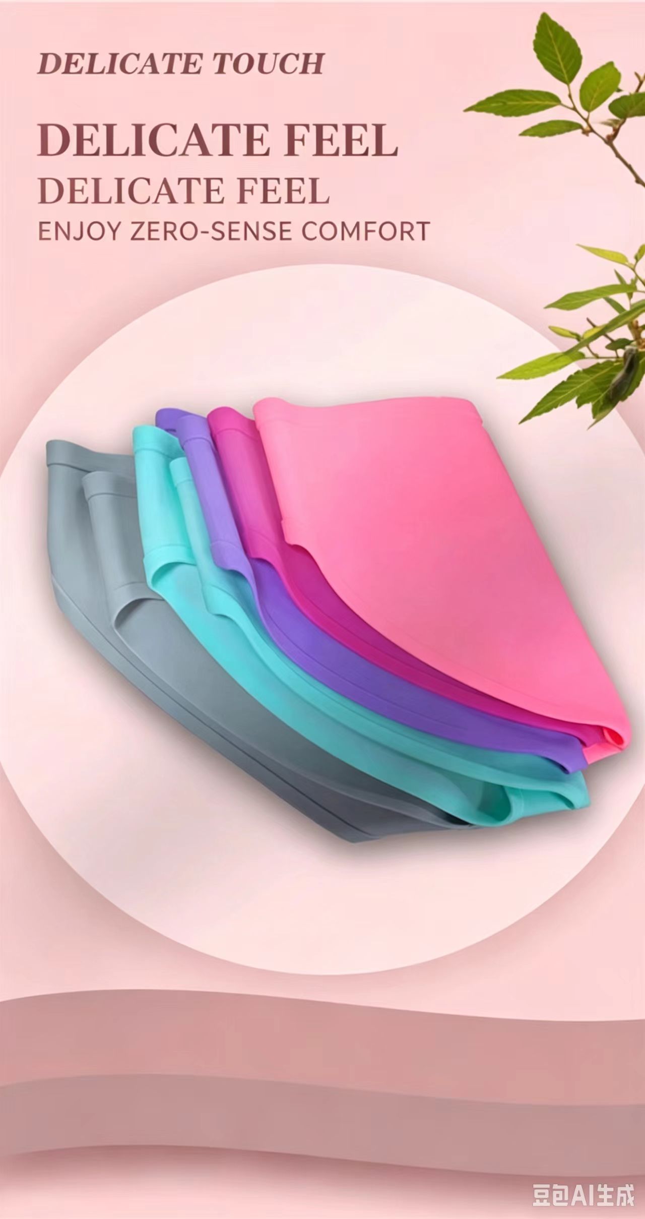 Underwear - Silicone Swimming Trunks Low Waist Briefs