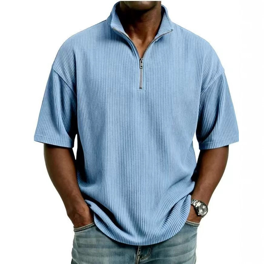 Summer Corduroy Stand-up Colla - đánh giá và giá Corduroy Button Up Shirt Men