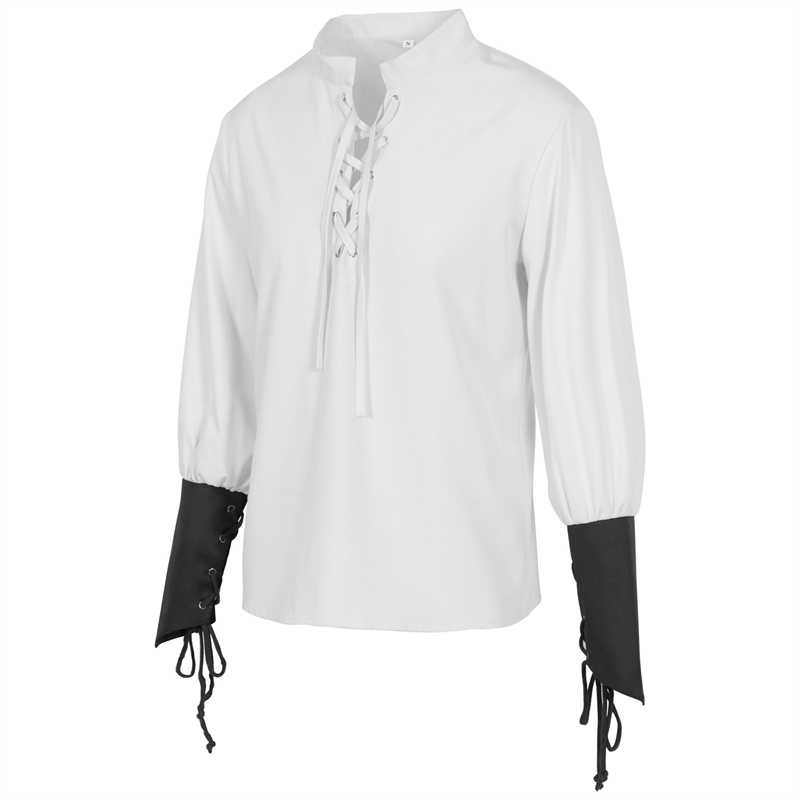 Men's Medieval Pirate Shirt Re - đánh giá và giá Medieval Gothic Lace Up Pirate Shirt