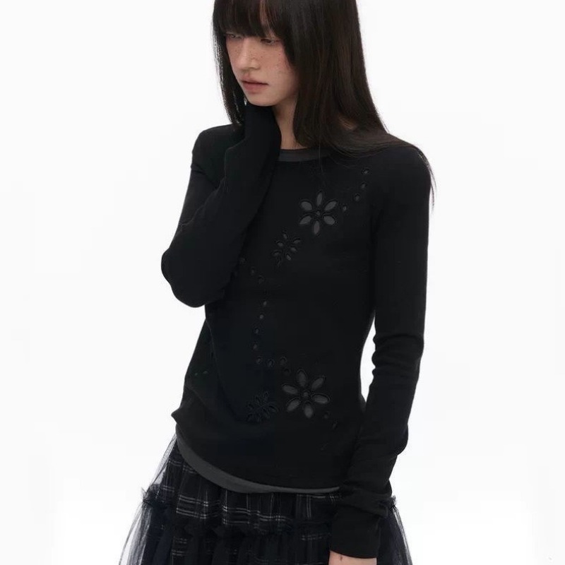 Y2K Women Double Layer Embroid - đánh giá và giá T-Shirts