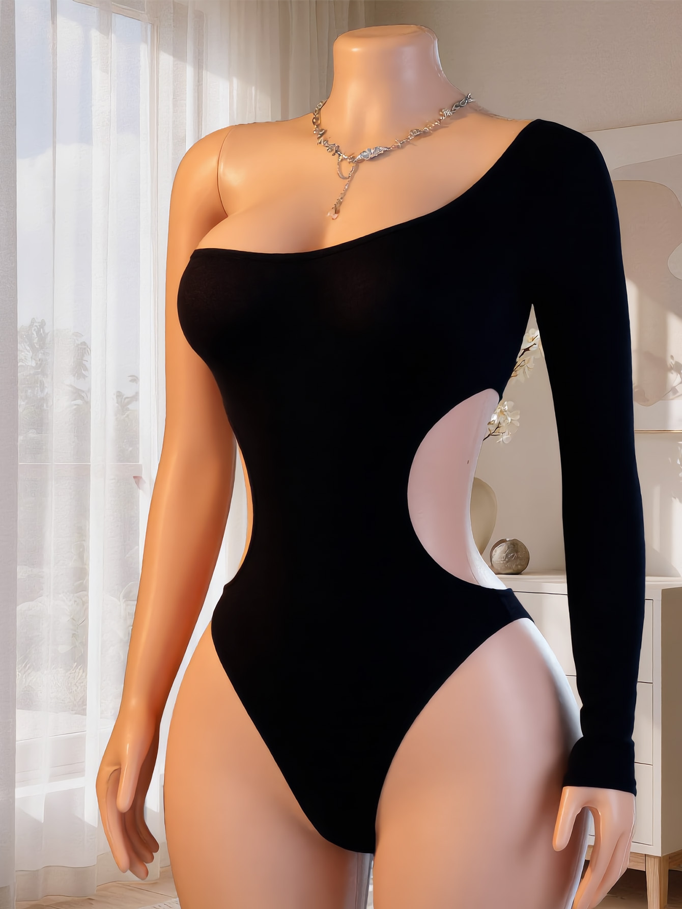 Women One Shoulder Long Sleeve - đánh giá và giá Underwear