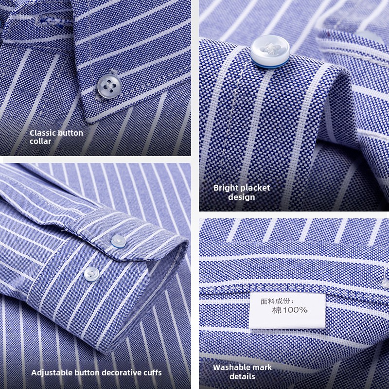100% Cotton Breathable Men Oxf - đánh giá và giá Oxford Cotton Casual Shirt Business