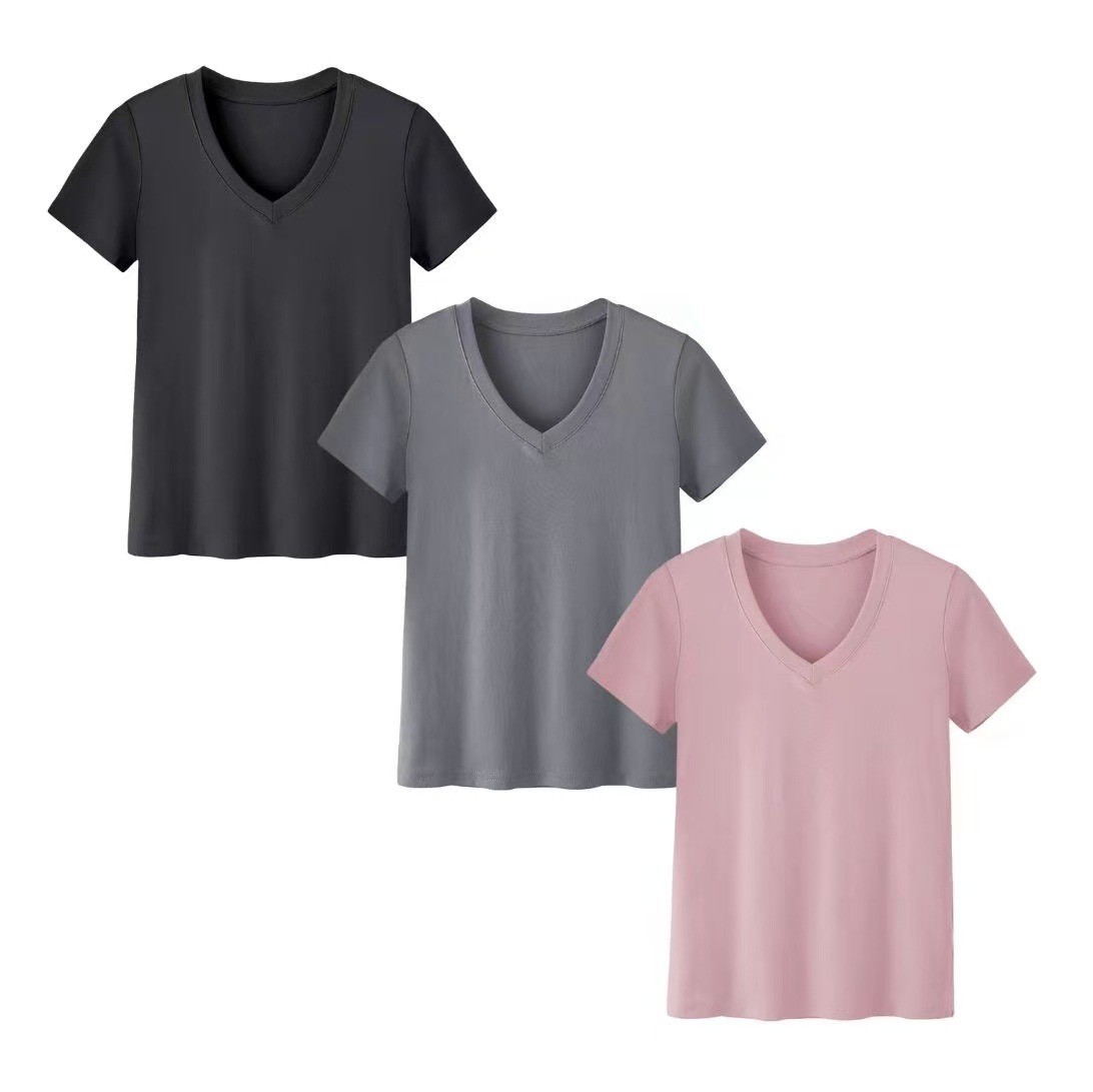 Women's Casual High Neck Short - đánh giá và giá T-Shirts