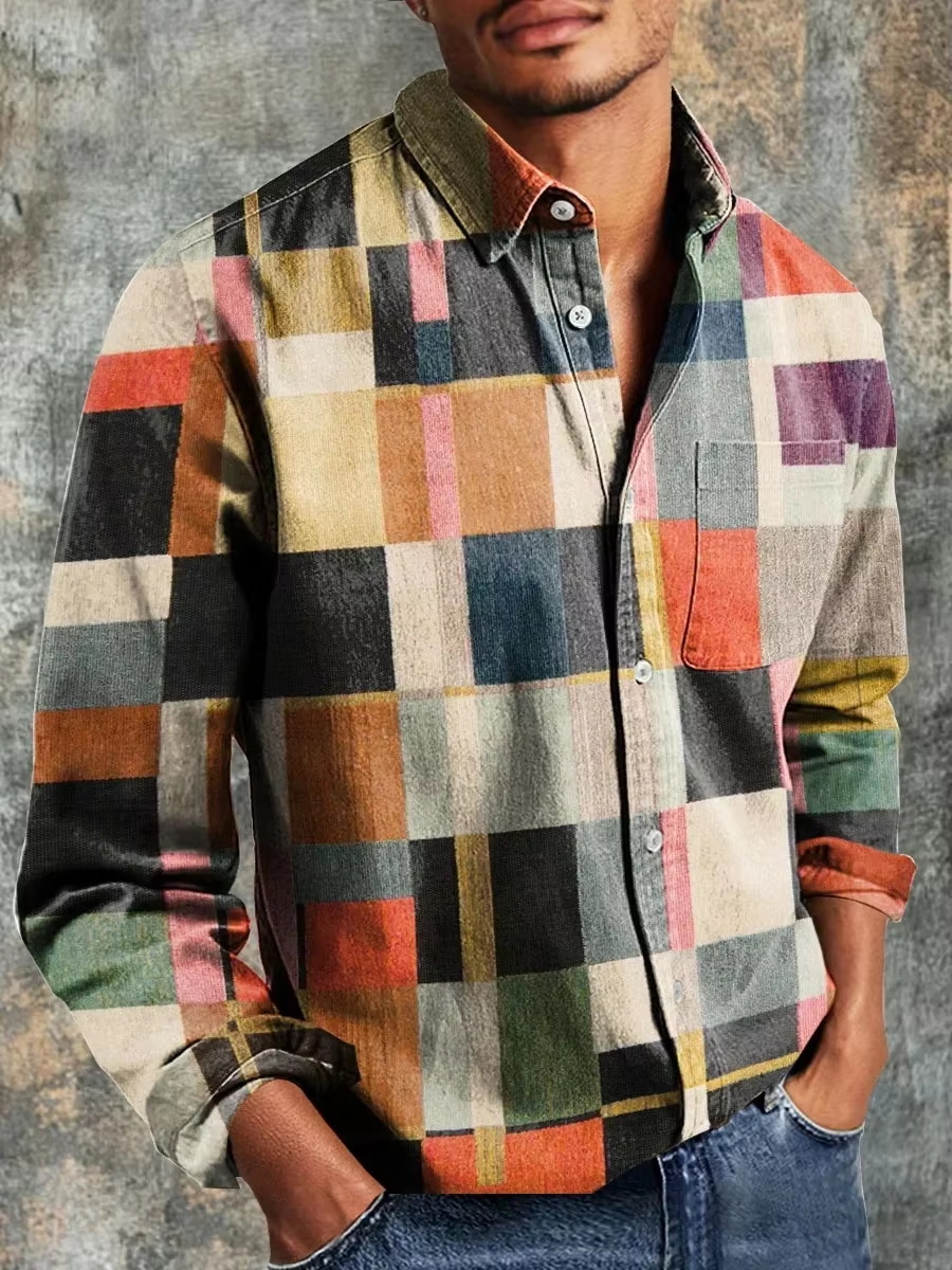 Men's Fashion Casual Fashion P - đánh giá và giá Mens Linen Shirt Long Sleeve